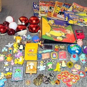Total of (87) Vintage Collector Original Pokemon Novelty Items, Figurines,Etc!!